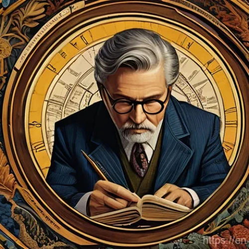 Home 17 임상심리사 이론 공부 필수 키워드 - **Psychoanalytic Detective Unraveling the Unconscious:** A thoughtful individual, appearing as a wis...