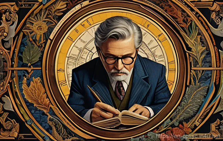 임상심리사 이론 공부 필수 키워드 - **Psychoanalytic Detective Unraveling the Unconscious:** A thoughtful individual, appearing as a wis...