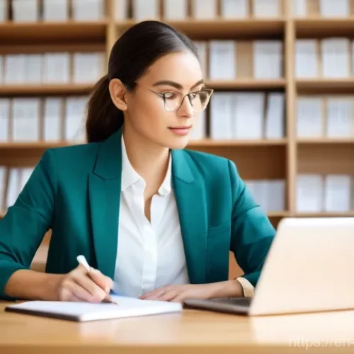 Home 16 임상심리사로서의 시간 관리 기술 - **"A serene and focused female clinical psychologist, mid-30s, with warm, intelligent eyes and neat,...