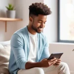 Home 3 임상심리사 관련 논문 요약 - **Prompt 1: Embracing Digital Wellness**
A diverse young adult, wearing comfortable, modern casu...